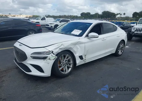 2022 Genesis G70 2.0T Rwd z USA, uszkodzony, nr VIN KMTG34TA9NU093300